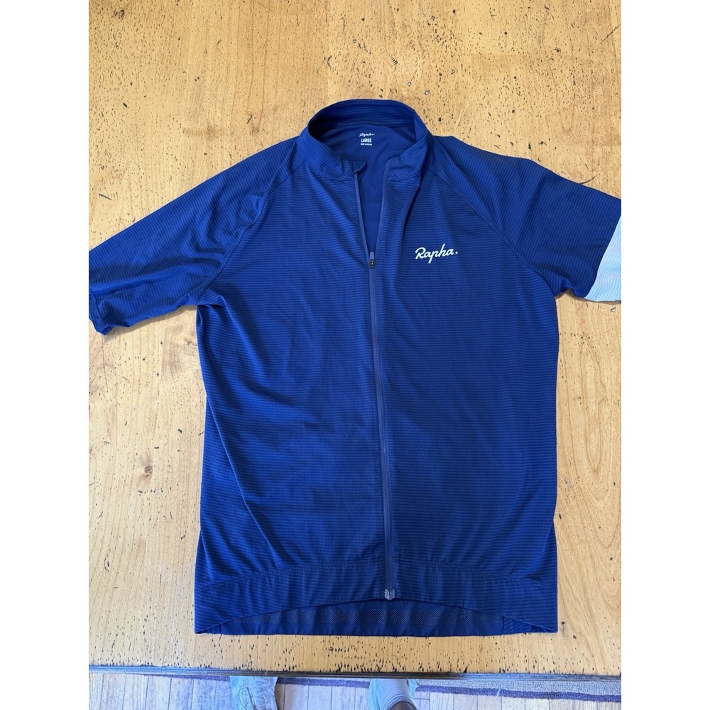 Rapha Men's Core Lightweight Short Sleeve Cycling Jersey - Blue - Size Large